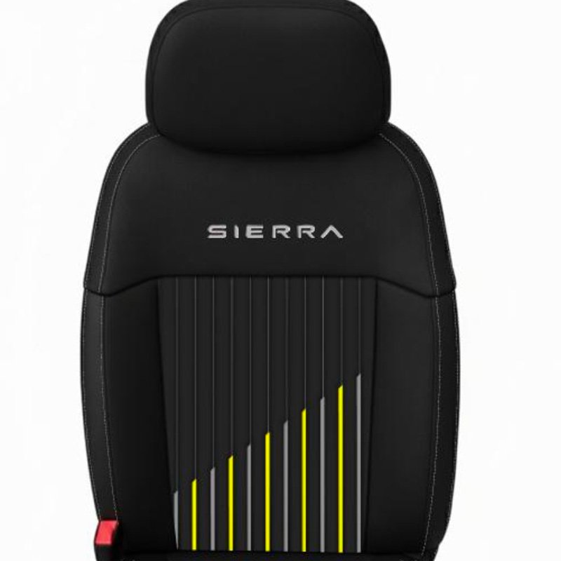 Seat Cover Luxe Black/Yellow (with AR)