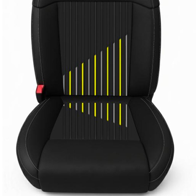 Seat Cover Luxe Black/Yellow (w/o AR)